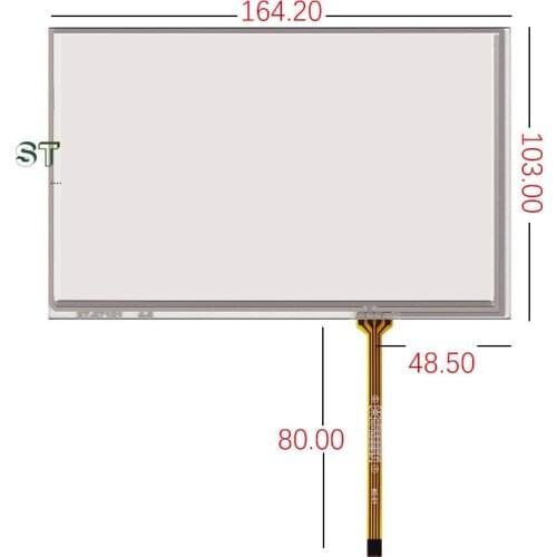 New original Genuine 7'' inch Touch Screen Car Innolux AT070TN83V.1 touch screen touch screen handwriting screen 164.2*103