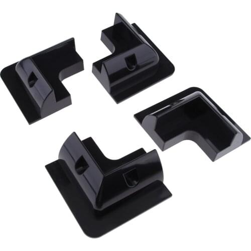 Plastic Solar Panel Roof Mounting Bracket for RV, Boat, Roof, Wall Installation - Black