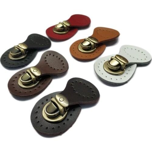Artificial Leather Magnetic Button Lock Bag Snap Closure Buckle Clasp Replacement DIY Handbag Purse Sewing Accessories
