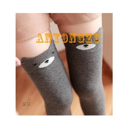 Lovely Cartoon Cotton Ears Warm Thigh High Over The Knee Socks Long Stockings Girls Ladies Leg Warmers Wholesale 3air/lot