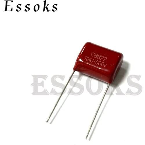 10PCS 1000V104J 0.1UF Pitch 15mm 100NF 1000V 1KV 104 104J CBB Polypropylene film capacitor