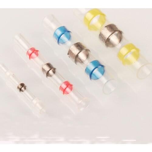 20/30PCSSet Heat Shrink Wire Connectors Solder Sleeves Waterproof Fast Butt Terminals Terminator Electrical Electrician SST