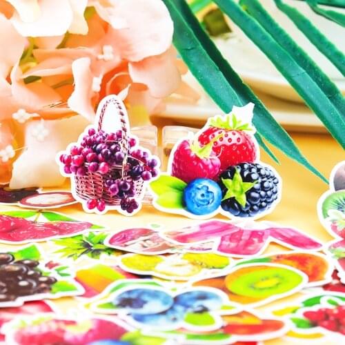 20Pcs Cute Hand drawn fruits face Sticker For Luggage Skateboard Phone Laptop Moto Bicycle Wall Guitar Stickers/DIY Scrapbooking