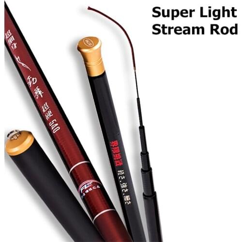3.6m-10m Overlength Stream Fishing Rod High Carbon Superhard Telescopic Rod Ultrafine Light Composite Taiwan Fishing Rod