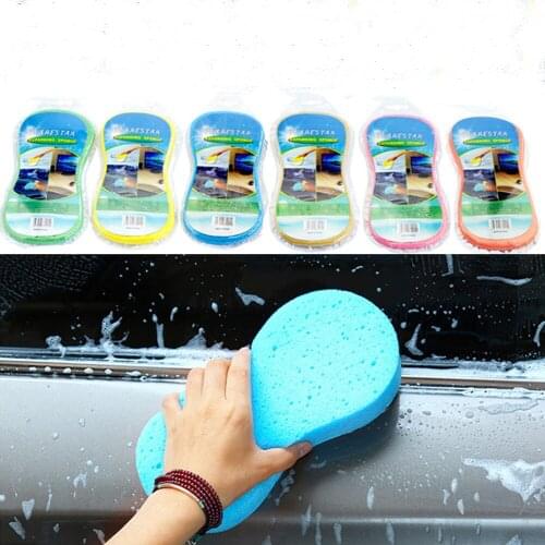 3Pcs Car wash sponge block car motorcycle cleaning supplies large size sponge brush dusting random color car cleaning tool