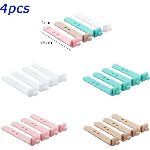 4 Pcs/lot Multipurpose Desktop Phone Cable Winder Earphone Clip Charger Organizer Management Wire Cord Fixer Silicone Holder