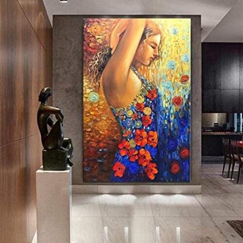Figure Abstract Oil Painting Handmade Style Modern Wall Art Canvas Painting Acrylic Paintings For Home Wall Decoration No Frame