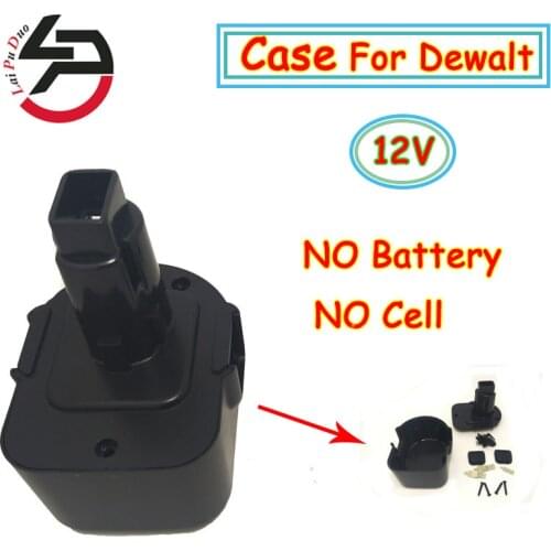 LPD 12V NI-MH NI-CD for Dewalt Rechargeable Batteries case Plastic Shell( Box No Cells Inside)DE9074/DC9071/ DE9037/DE9071