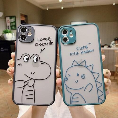 Transparent Scrub Case for IPhone 11 12 13 Pro Max Mini XR X XS 7 8 Plus SE 2020 Phone Shell Shockproof Protective Back Cover