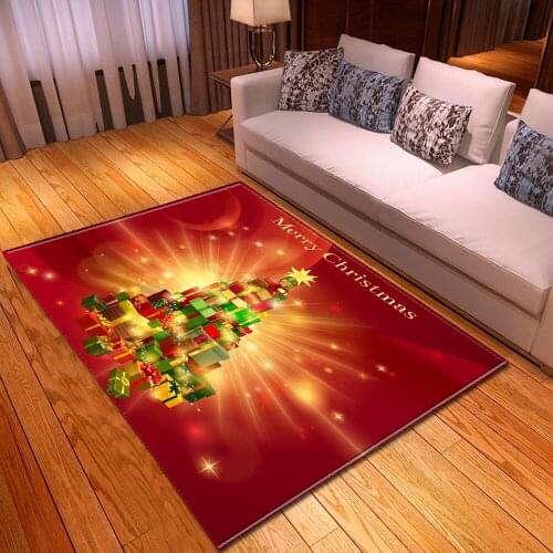 Welcome Home Doormats Creative 3D Merry Christmas party Area Rug Children Xmas Gift Carpets for Living Room Bedroom Decor Carpet