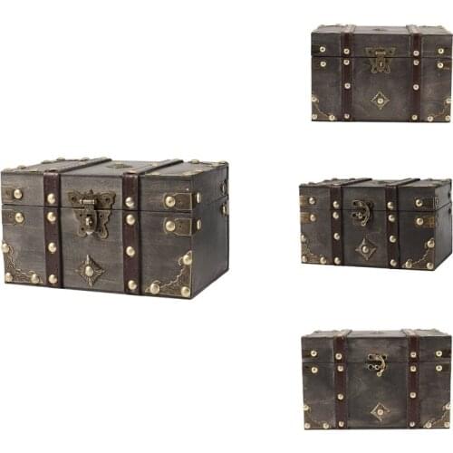 European-Style Retro Wooden Storage Box Home Storage Box, Wooden Box Decoration, Room Escape Prop