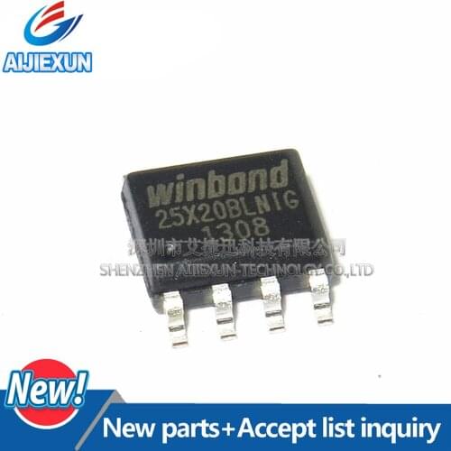 20Pcs W25X20BLSNIG 25X20BLNIG SOP8 1M-BIT, 2M-BIT AND 4M-BIT 2.5V SERIAL FLASH MEMORY WITH 4KB SECTORS 100% New and original