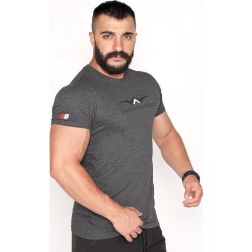 Crew Neck T-shirt Single Jersey Fabric Phosphor Print Detailed