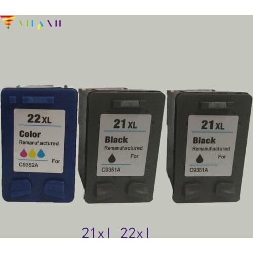 Vilaxh compatible 22 xl Ink Cartridge replacement for hp 21 22xl Deskjet F4180 F2180 F2280 D1320 D1455 F2100 cartridge 21 and 22