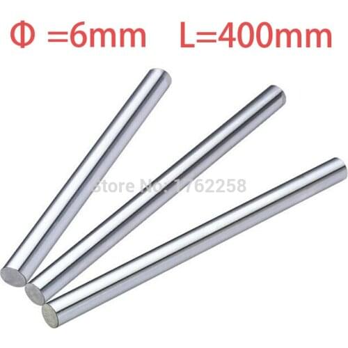 2PCS 6mm x 400mm Linear Shaft 3D Printer Cylinder Liner Rail Axis CNC Parts