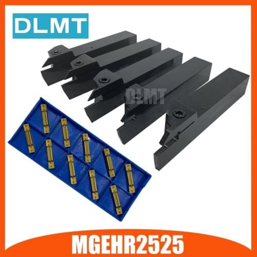 MGEHR/L2525-1.5 2 2.5 MGEHR2525-3 MGEHR2525-4 MGEHR2525-5 Tool Holder Set External Grooving Turning Lathe Bar