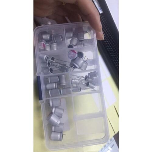 35pcs New 100/270/470/560/1000 uf seven kinds of solid-state capacitors package 2.5/6.3/16 v
