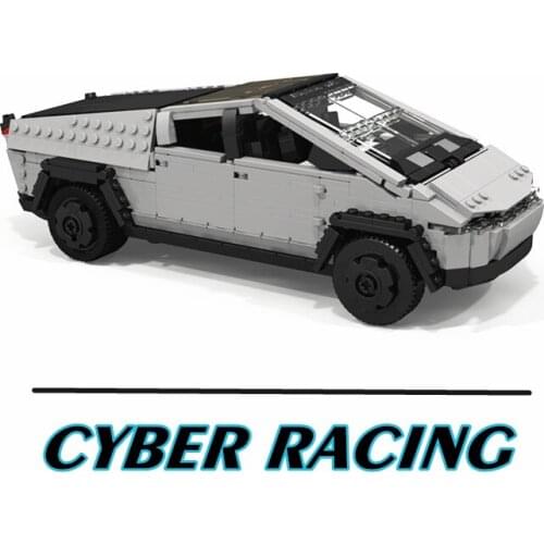 New Technical Future Truck Car Teslaed Supercar Cybertrucks Launch V3 Expert Model Building Blocks Bricks Toy Kid Gift Boy