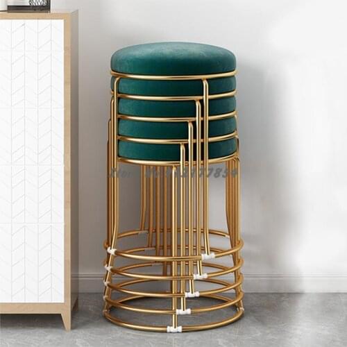 Simple modern dressing table stool makeup stool light luxury girl makeup chair bedroom net red ins chair nail chair