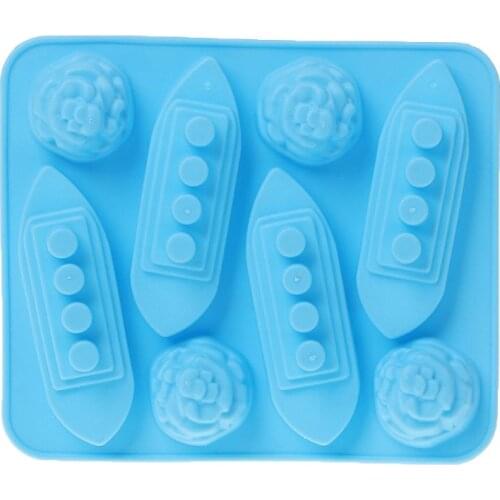 Silicone Ice Cube Trays Mould Carving Mold Maker Titanic Shaped For Party Drinks