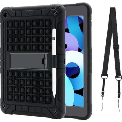 Rainbow Bubble Silicone Case for iPad 9.7 10.2 10.5 Air 4 Shockproof Cover Anti-Anxiety Stress Relief Cover for iPad Pro 11