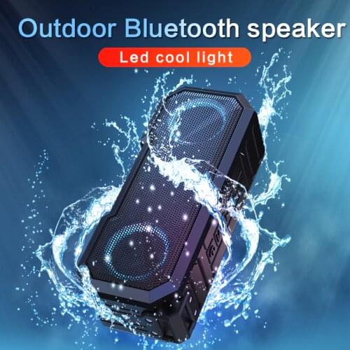 X8 LED Portable Bluetooth Speaker High Power Column Outdoor Music Center TWS Subwoofer Soundbar with 3000mAh Battery Power Bank