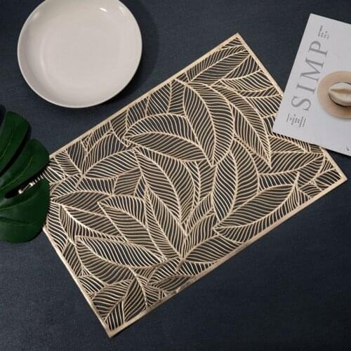 Placemats Heat-Resistant Anti-Skid Hollow Out Decorative Table Mat for Home Dining Room Kitchen