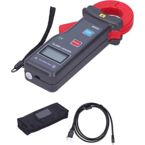 ETCR-6600 AC 0mA-600A Leakage Current Clamp Meter with USB Communication Current Tester Digital Amper Clamp Meter