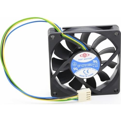 DF127015BU pwm cooling fan 70mm For Top Motor 12V 0.8A 7CM Double Ball fans