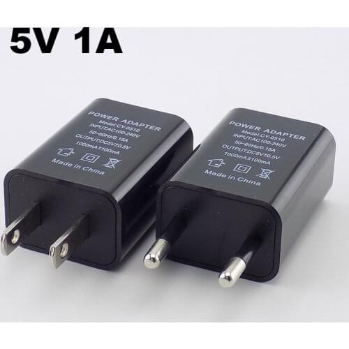 5V 1A 1000ma Mini USB Charger Power Supply Adapter Wall Desktop Charger Charging for Power Bank Phone Portable Travel Adapter