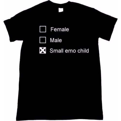 Female Male Small Emo Child Print Women tshirt Cotton Casual Funny t shirt For Lady Top Tee Hipster Tumblr Drop Ship F592