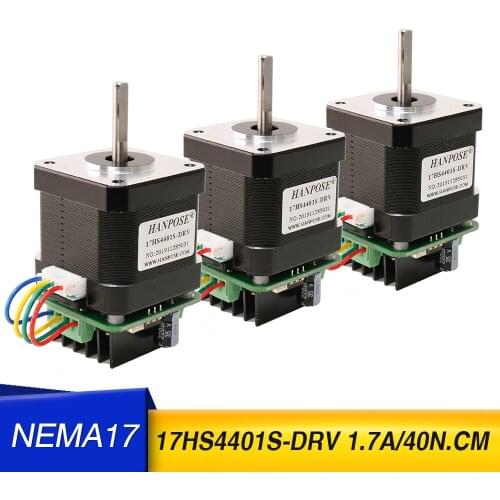 3PCS 17hs4401S two-phase four wire stepping motor 40n.cm micro post driver stepping motor integration