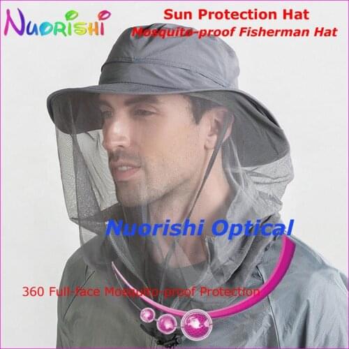 360 Full-face Mosquito-proof Protection Fisherman Sun Hat With Mesh Water-proof Dustproof Sunshade Cap CAP12 Free Shipping