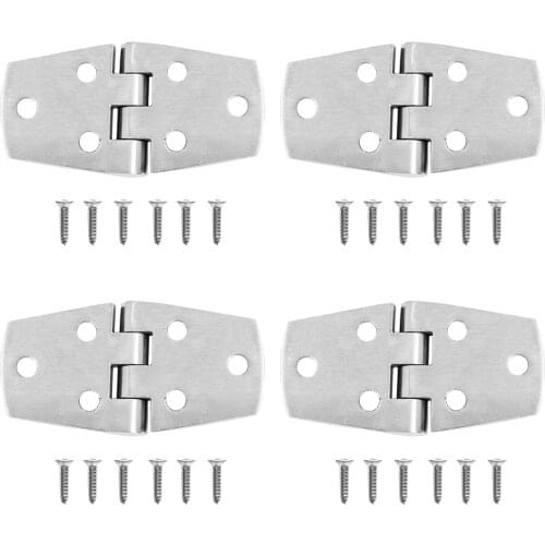 4x Stainless Steel Marine Boat Caravan Yacht Door Hatch Cabin Hinge Strap