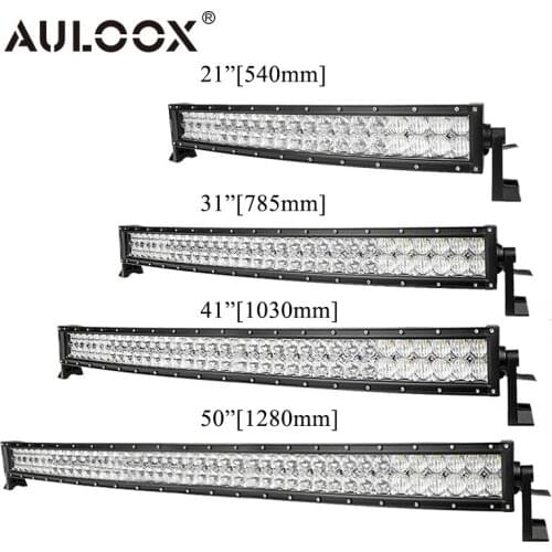 AULOOX 21 31 41 50”Harvesters Curved 5D LED Bar 12V 24V Car Work LED Lamp For Tractor Jeep 4WD 4x4 Off-road SUV ATV Truck Auto