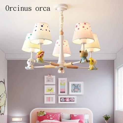Cartoon creative animals chandeliers boys and girls bedroom childrens room modern simple and lovely chandelier free shipping