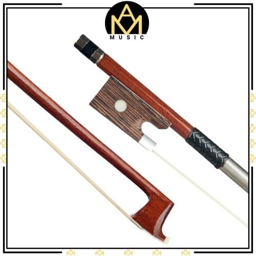 Brazilwood Bow 4/4 3/4 1/2 1/4 1/8 Violin Fiddle Bow W/ Rosewood Frog White Horsehair Student Bow