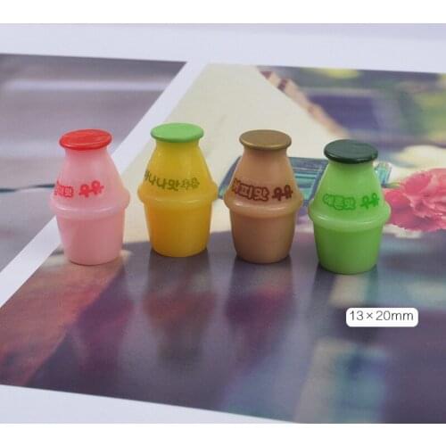 4pcs 1/12 Miniature Dollhouse food Mini Milk beverage bottle Drinks Play Doll food for Blyth, bjd,1/6 doll Kitchen toys