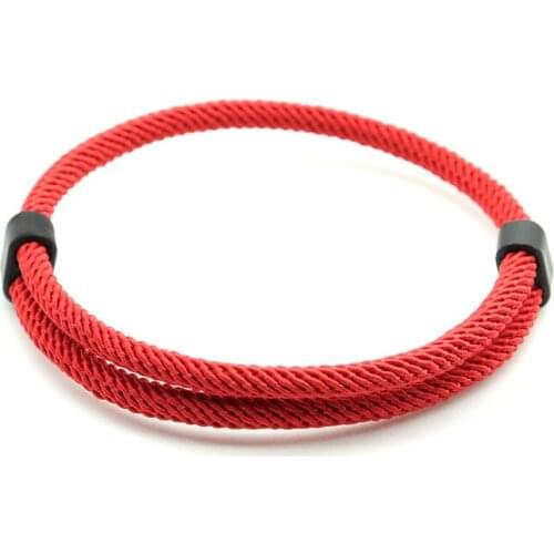 Trendy Thread Bracelet Mens Women Adjustable Red Braslet For Lovers Distance Couple Brazalete Minimalist Yoga Meditation Braclet