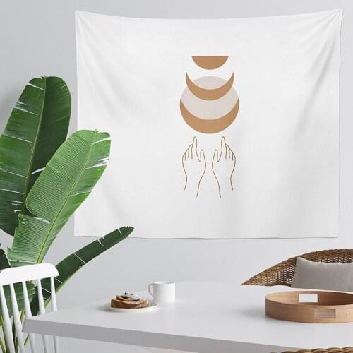 Nordic Ins Design Wall Hanging Tapestry Home Decor Printed Cloth Wall carpet Custom Pattern Bedroom Living Room Modern Tapestry