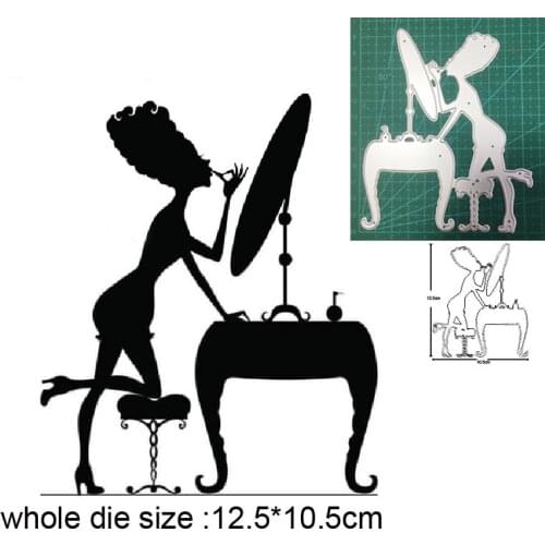2021 new metal cutting dies cut die mold woman makeup decoration Scrapbook paper craft knife mould blade punch stencils dies