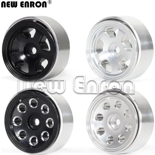NEW ENRON 4P 1.0" CNC Metal Beadlock Wheel Rims for 1/24 RC Crawler Car Axial SCX24 90081 AXI00002 Deadbolt Chevrolet B-17 Betty