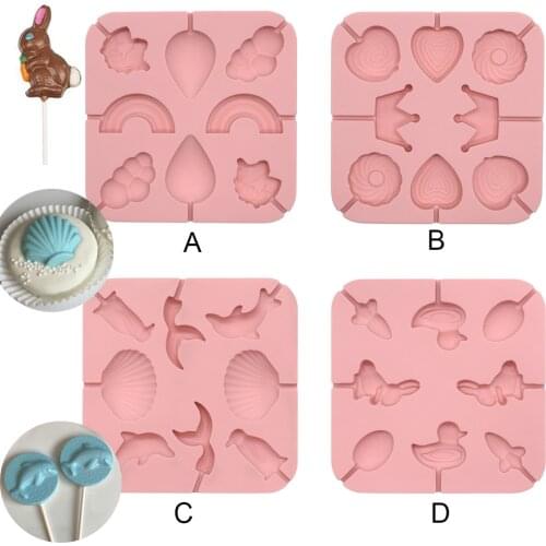 New Fruit Silicone Lollipop Mold Animal Cake Decorating Suppplies 3D Snack Tool For Same as Snack Party Kitchen Bakeware