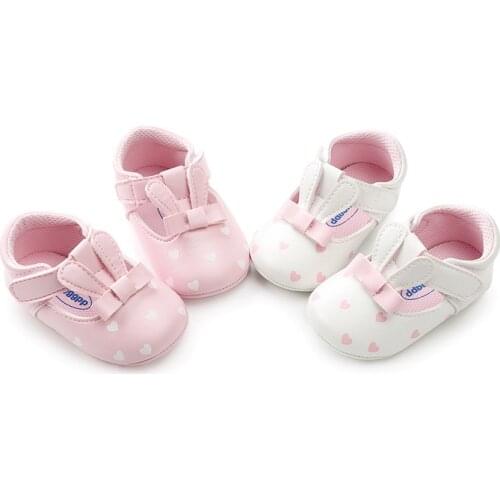 New Baby Girls First Step Shoes Bunny baby shoes soft bottom toddler shoes rubber sole