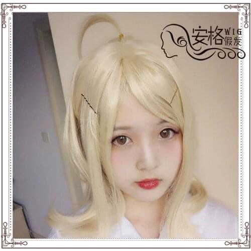 2021 Kaede Akamatsu Cosplay Wig New Danganronpa V3 Costume Play Wigs Heat Resistant Synthetic Hair Costumes Hair Wigs + Wig C