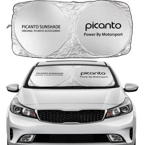 Car Windshield Sun Shade Cover For Kia PICANTO Facekift 1.2 EX A/T GT X Line Auto Accessories Blocks UV Rays Sun Visor Protector