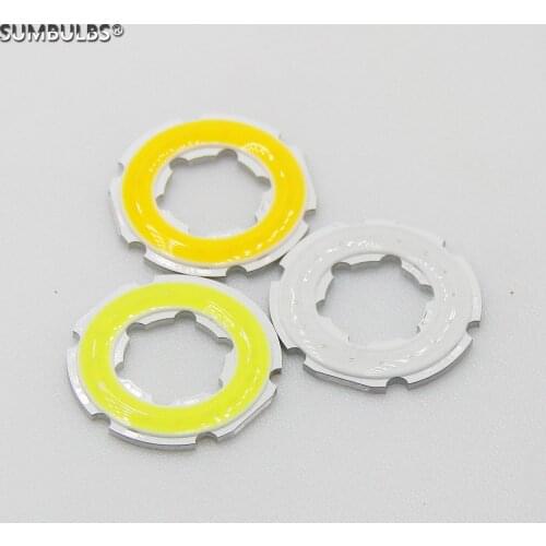 2W 12V 30mm angel eye led cob light source annual shape 12V DC cob ring led cold warm white blue color light source for diy bulb