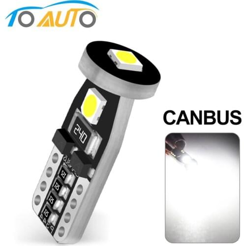 T10 W5W Led Bulb 194 168 Canbus Car Interior Dome Reading Lamp Turn Signal Light Clearance Light 6000K White 12V Auto Led Bulb
