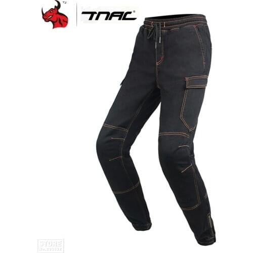 TNAC Motorcycle Pants Protective Gear Men Motorcycle Reflective Pants With Removable Protector Guards Pantalones Moto Hombre