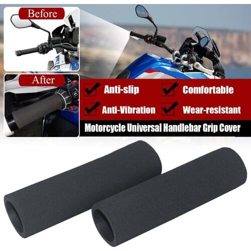 Universal Slip On Anti Vibration Handle Grip Headlebar Cover For BMW R1250GS R1200GS R1200RT F800GS ADV F900R/XR K1600GT K1300GT